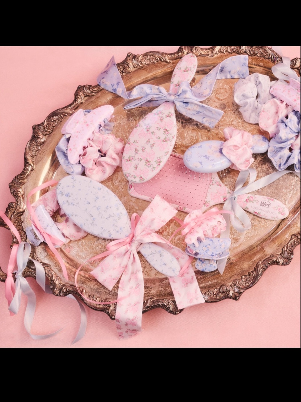 Goody x LoveShackFancy Large Satin Scrunchies set of 2